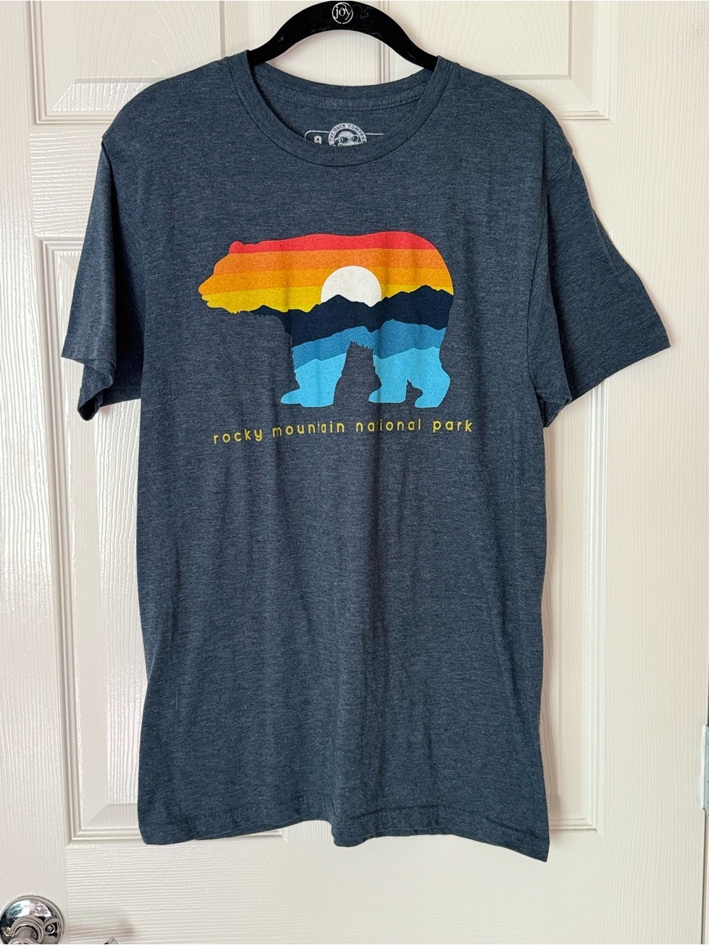 The Duck Company Rocky Mountain National Park Bear Graphic T-Shirt Men’s M Blue - Picture 2 of 5